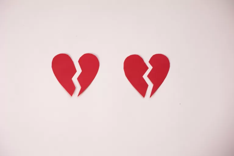 two broken hearts