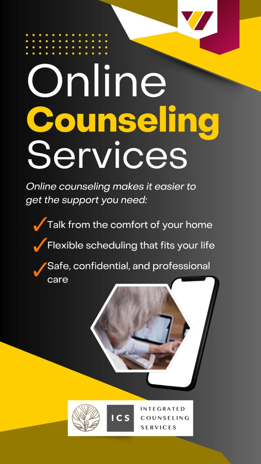 Instagram post from integratedcounselingservices. This post is in position 2.